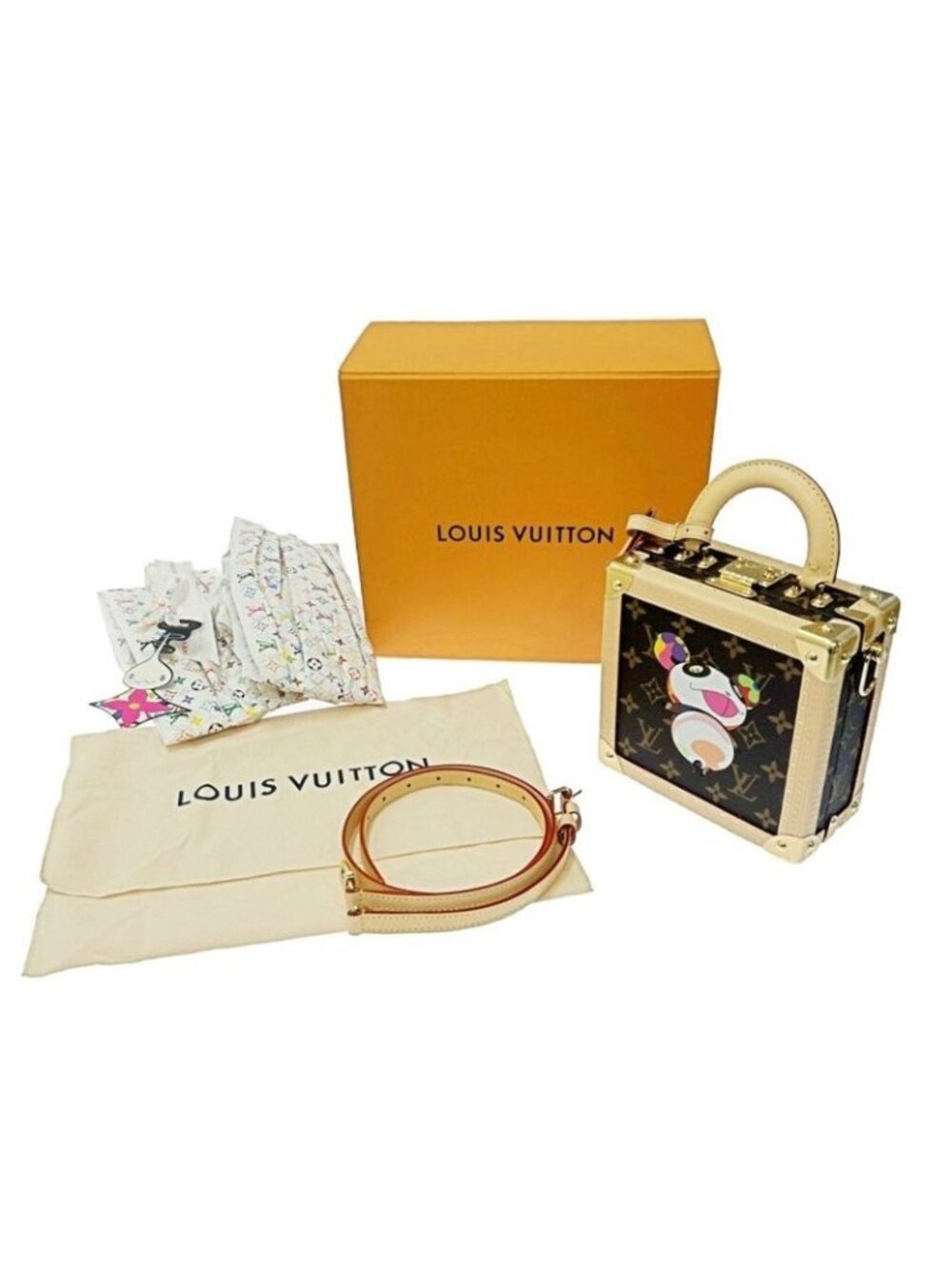 Louis Vuitton Monogram Mini Square Trunk Takashi